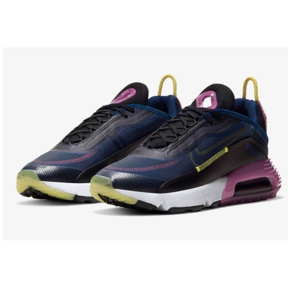 NIKE AIR MAX 2090 CK2612-400 Navy Magenta Running Sneaker Size 7 - Picture 3 of 11